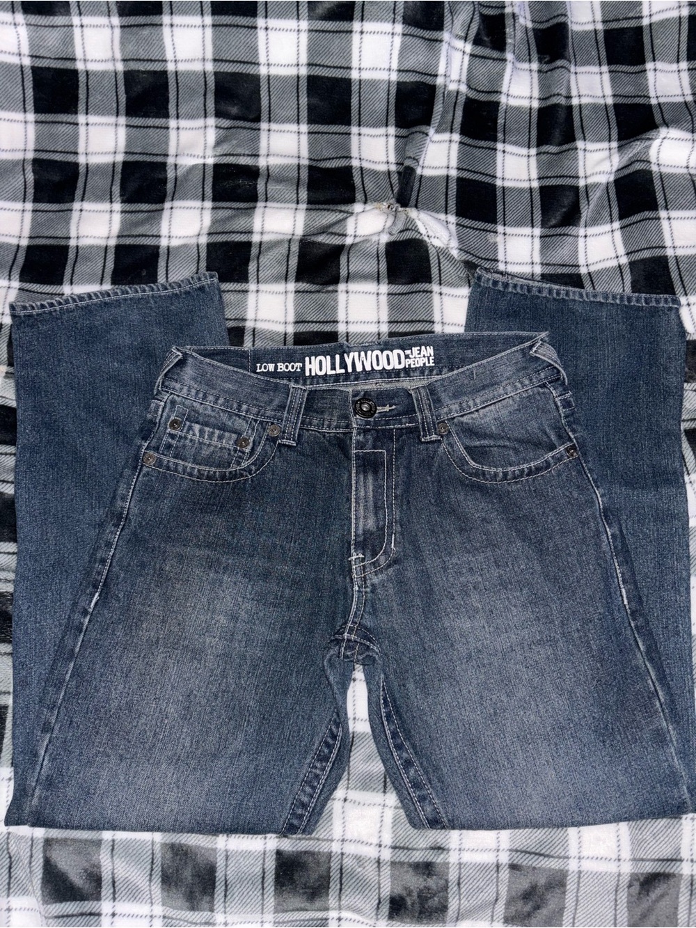 Hollywood Jeans Men’s Low Boot Dark Wash Denim